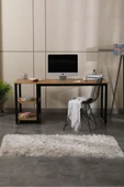 reflekta Çalışma Masası Kitaplıklı Raflı Büyük Boy 60x160 - 1