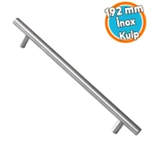 10 Adet İnox Metal Mobilya Mutfak Çekmece Dolap Dolabı Kapak Kulbu Kulpu Kulpları (192 mm - 19.2 cm) thumbnail 6