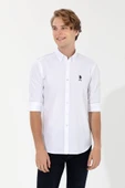 U.s.Polo Assn. Erkek Beyaz Dokuma Gömlek G081GL004 - 1