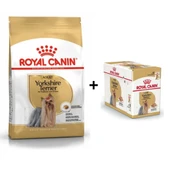 Royal Canin Yorkshire Terrier Köpek Maması 1,5 kg + 12 Adet Yaş Mama - 1