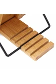 VANCKEY  Rahle Bambu Ahşap Katlanabilir Kitap Okuma Standı - Kuran Okuma Kitap-tablet -5 Kademeli - 6