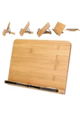 VANCKEY  Rahle Bambu Ahşap Katlanabilir Kitap Okuma Standı - Kuran Okuma Kitap-tablet -5 Kademeli - 2