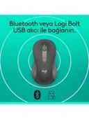 Logitech Signature M650 Büyük Boy Sol El Için Sessiz Kablosuz Mouse - Beyaz - 6