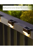 VANCKEY  Köşebent Merdiven Veranda Solar Güneş Enerjili Bahçe Led Lamba - 1
