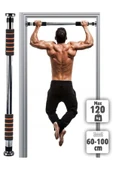 VANCKEY  Barfiks Demiri Kapı Barı Koridor 60-100cm Koridor Barfiksi Barfix Spor Aleti Demiri Barfiks Çubuğu - 1