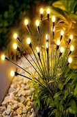 VANCKEY  1 Adet Ateş Böceği Lamba 8 Led Güneş Bahçe Çim Lambası Avlu Teras Kanal Dekorasyon Açık Su Geçirmez - 1