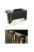 VANCKEY  4 Adet L Solar Led Güneş Enerjili Su Geçirmez Köşebent Led Işık Merdiven Veranda Bahçe Aydınlatma - 2