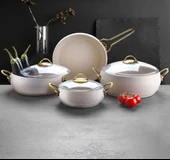 Lavonni 7 Parça Güveç Granit Tencere Seti - 1