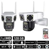 O-KAM 3014 6MP WiFi Kablosuz Dual Lens Güvenlik Kamerası Hareketli, Gece Görüşlü, Dış & İç Kullanım - 2