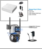 XMCAM 4'lü Güvenlik Kamera Seti Dual Lens WiFi Kayıt Cihazı 1TB HDD Gece Görüşlü Su Geçirmez - 3