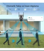 XMCAM 4'lü Güvenlik Kamera Seti Dual Lens WiFi Kayıt Cihazı 1TB HDD Gece Görüşlü Su Geçirmez - 4