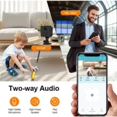 O-KAM 3036 Mini 4G Sim Kartlı Bataryalı IP Güvenlik Kamerası Gece Görüşlü (İç-Dış Mekan )Bebek Odası - 5