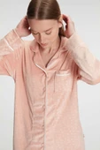 MAN11247 Anıl 11247 Kadın Uzun Kol Gömlek ve Pantolon Takım Pijama Takımı - 3