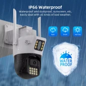 O-Kam 6015 Wifi 6mp Dual Lens Ip Güvenlik Kamerası 128 GB| Hareketli Kablosuz, Gece Görüşü, Kişi Takibi, Türkçe Sesli Görüşme Dış Iç Kamera - 7