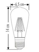 6W LED RUSTİK AMPUL thumbnail 2