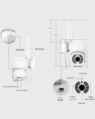 O-Kam 3011 PRO 2K 1080P Akıllı WİFİ Güvenlik Kamerası Hareketli Kablosuz, Gece Görüşü, Kişi Takibi, Türkçe Sesli Görüşme - 7