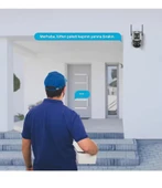 XMCAM 4'lü Güvenlik Kamera Seti Dual Lens WiFi Kayıt Cihazı 1TB HDD Gece Görüşlü Su Geçirmez - 5