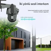 Hina WİFİ Güvenlik Kamerası Dual Lens 6MP Süper HD PTZ Hareketli Sesli Gece Görüşlü Akıllı Kamera - 7