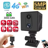 O-KAM 3036 Mini 4G Sim Kartlı Bataryalı IP Güvenlik Kamerası Gece Görüşlü (İç-Dış Mekan )Bebek Odası - 1