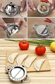 Tilbe Home Ravioli Mantı Kalıbı Çelik Çiğ Börek Hamuriçi Kurabiye Köfte Press Kalıbı Hamur Şekillendirici Alet - 1