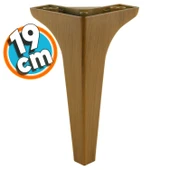 Mobilya Kanepe Çekyat Sehpa TV Ünitesi Koltuk Ayağı 19 cm Koyu Kahverengi Baza Ayak 4 Adet thumbnail 7