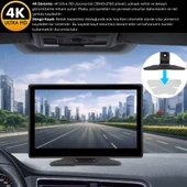 MPIA 4K CarPlay Araç İçi Kamera  | 7'' Ekran | Ön & Arka Döngü Kayıt | Android & iPhone Uyumlu M88D - 2