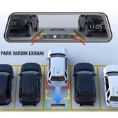 CC-63 Araç İçi Dikiz Aynası Kamerası – 128GB, 10” Tam Ekran Full HD, Park Modu, Geri Görüş Kamerası Türkçe - 4