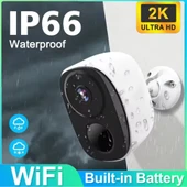 O-KAM 3033 2K WiFi Şarjlı 128GB Akıllı Güvenlik Kamerası Su Geçirmez Gece Görüşlü Bebek Odasıİç ve Dış Mekan Kullanım - 5