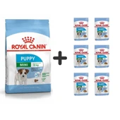 Royal Canin Mini Puppy Yavru Köpek Maması 4 kg + 6 Adet Yaş Mama - 1