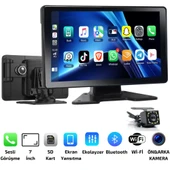 MPIA 4K CarPlay Araç İçi Kamera  | 7'' Ekran | Ön & Arka Döngü Kayıt | Android & iPhone Uyumlu M88D - 1