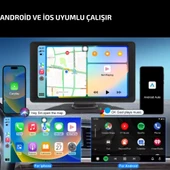 MPIA 4K CarPlay Araç İçi Kamera  | 7'' Ekran | Ön & Arka Döngü Kayıt | Android & iPhone Uyumlu M88D - 3