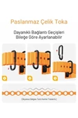 Ocean Loop Turuncu Silikon Kordon 42,44,45,49mm Watch Uyumlu 7,8,9,10,ultra Akıllı Saat Kordon - 3