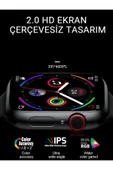 Watch 8 Gold 2.0 Inç Amoled Ekran Spor 2 Kordonlu Krem-bej Akıllı Saat Iphone Huawei Xiaomi Uyumlu 9 - 6