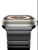 Apple Watch Uyumlu Siyah Paslanmaz Çelik Bilezik Akıllı Saat Kordonu 45-49mm Series 7, 8, 9, 10, SE, Ultra - 2