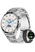 Yeni Spor Watch Gümüş Klasik Erkek Akıllı Saat Arama Yapan Nfc Android&ios Iphone Huawei Uyumlu 8 - 1