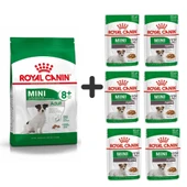 Royal Canin Mini Adult +8 Yaş Yaşlı Köpek Maması 2 kg + 6 Adet Yaş Mama - 1