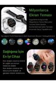 Yeni Watch Spor Erkek Amoled Ekran Akıllı Saat Arama Yapan,nfc,gps,sağlık Iphone Huawei Uyumlu 8-9 - 7