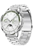 GT4 Max Gümüş 46mm Akıllı Saat – Sesli Görüşmeli, NFC & GPS Destekli, Android & Huawei iPhone Uyumlu Watch 8-9-10 - 9