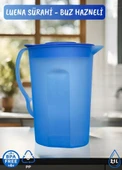 Luena Sürahi PP-5 Kokusuz Sürahi Soğutuculu Mavi Sürahi Bpa Free 2,1 L - 2