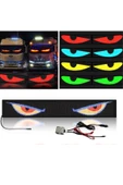 80+80cm 2'li Şeytan Led Gözler Animasyonlu Araba,kamyon,otobüs Kumandalı Esnek Ön Arka Cam Rgb Ekran - 8
