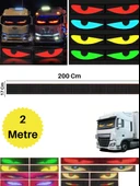 200 Cm Şeytan Led Gözler Animasyonlu Araba,kamyon,otobüs Kumandalı Esnek Ön Arka Cam Rgb Led Ekran - 1
