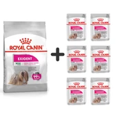 Royal Canin Mini Exigent Köpek Maması 3 Kg + 6 Adet Yaş Mama - 1