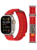 Apple Watch Ultra 2, 3, 8, 9, 10 Uyumlu Focus Trail Loop Akıllı Saat Kordonu - Kayışı (45-49mm) - 2