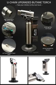 Metal Kasa Torch Pürmüz Çakmak 1300 Derece Isı Tabancası  Aşcı Pürmüzü Tıbbi Diş Pürmüzü  BS-261 - 3