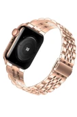 Apple Watch Uyumlu Beads Loop Paslanmaz Çelik Kordon 7,8,9,10,SE,Ultra 42,44,45,46,49mm Uyumlu - 3