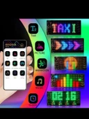 10x35cm Matrix Esnek LED Ekran Şeytan Gözler-Yazı Bluetooth Telefon Kontrollü Araba-Dükkan-Kamyon - 3