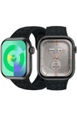 Watch Hk 9 Mini 41mm Mat Siyah Spor Akıllı Saat Amoled Ekran Sesli Görüşmeli Huawei Iphone Uyumlu 8 - 1
