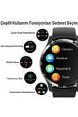 Yeni Spor Watch Gümüş Klasik Erkek Akıllı Saat Arama Yapan Nfc Android&ios Iphone Huawei Uyumlu 8 - 4