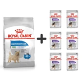 Royal Canin Light Weight Care Köpek Maması 3 Kg + 6 Adet Yaş Mama - 1