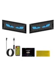 200 Cm Şeytan Led Gözler Animasyonlu Araba,kamyon,otobüs Kumandalı Esnek Ön Arka Cam Rgb Led Ekran - 8